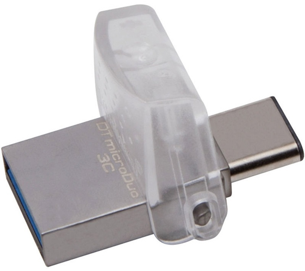 USB Flash карта Kingston DTDUO3C 64GB серебристый