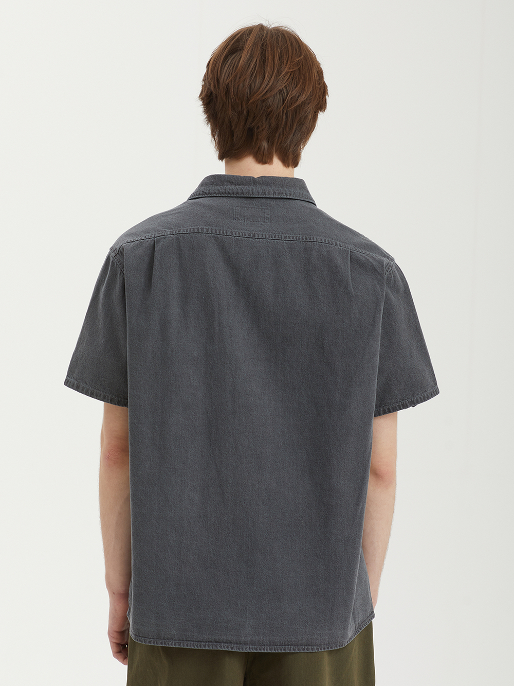 Мужская Рубашка Washed Denim