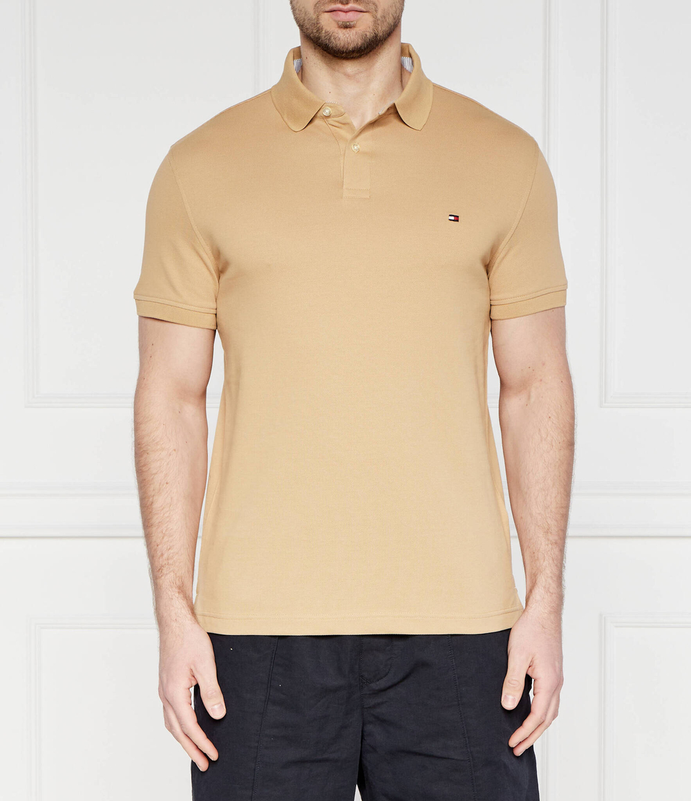 Поло Tommy Hilfiger - светло-коричневый(MW0MW17770)