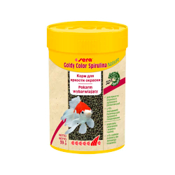 Sera Goldy Color Spirulina Nature - корм для золотых рыб с водорослью спирулиной (гранулы)