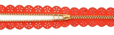 Молния декоративная 60 см, 1 бегунок,  ассорти