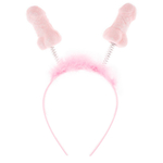 Ободок Член на девичник розовый