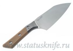 Нож Microtech Kitchen Santoku Bolster Tan G-10 3200B-10CEфотография - 2