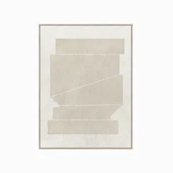 Постер Purity geometric 120х90 см, бежевый, белый