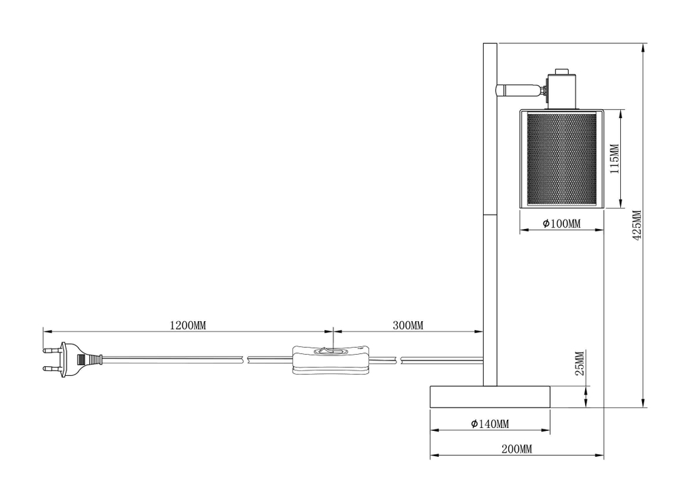 Настольная лампа Moderli V3060-1T Suspent