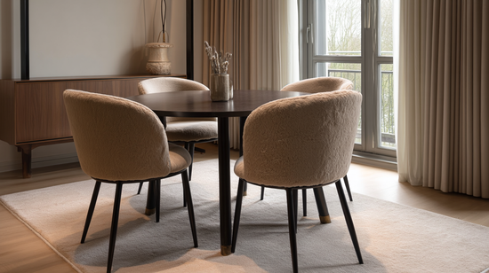 Обеденный Стул Gerta латте нежный мех