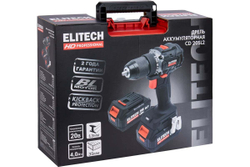Аккумуляторная дрель Elitech CD 20SL2 (E2201.040.02) HD 205718