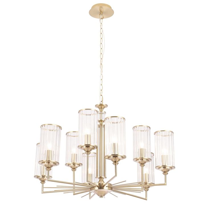 Подвесная люстра Crystal Lux Gloria SP9 Brass