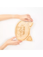 Менажница из Кедра  для подачи  "Жизнь прекрасна"