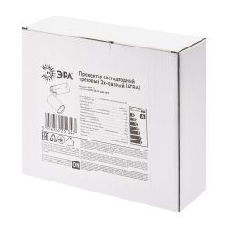 Трековый светильник трехфазный ЭРА STR-30-99-40K-W30 регулируемый луч 4000K белый