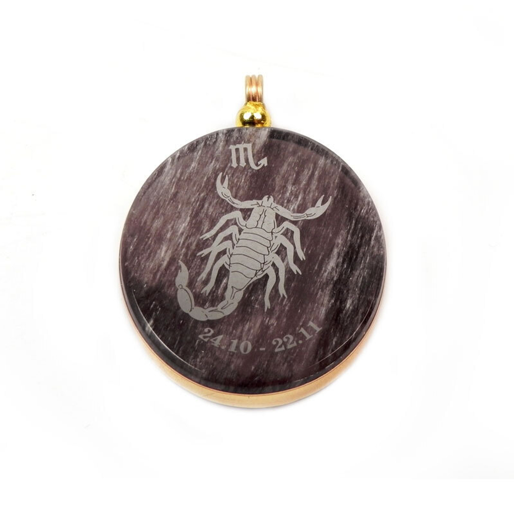 Кулон "Знак Зодиака" обсидиан