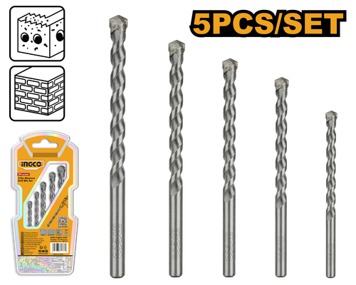 Набор сверл по камню 5 шт