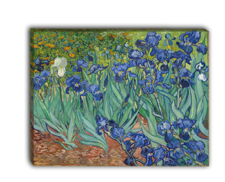 Картина для интерьера "Ирисы в саду", Ван Гог, печать на холсте
