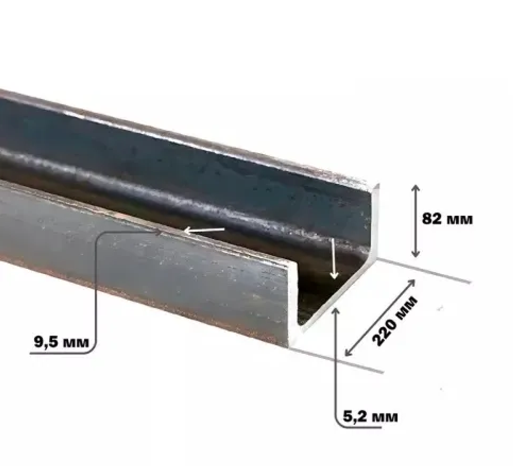 швеллер 22П дл 6000