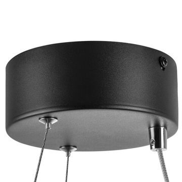 Подвесной светильник светодиодный с пультом ДУ 24W 3000-6000K 748017 черный Saturno Lightstar