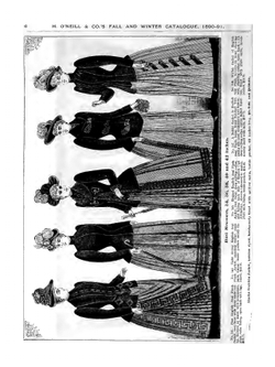 Fall and Winter, 1890-91 Fashion Catalogue | H. O'Neillmpany