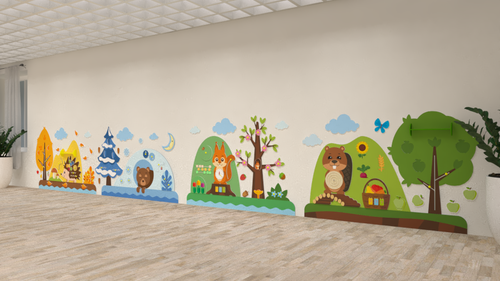 Декоративно-развивающая панель "Времена года"