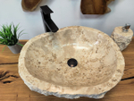 Раковина из мрамора Erozy Cream EM-65655 55х45х15 из натурального камня