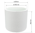 Кашпо СЛАНЕЦ D280 мм 9,5 л со вставкой