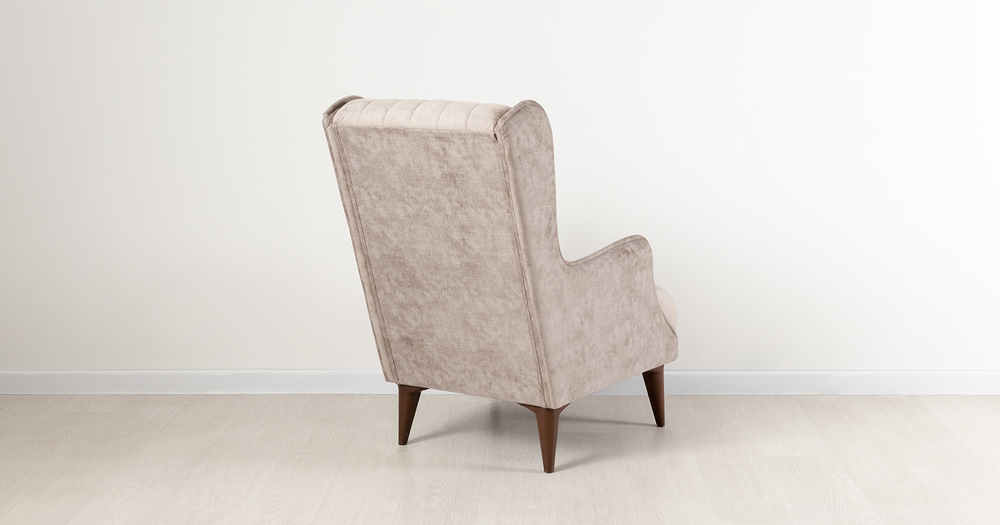 Болеро Кресло для отдыха (серо-бежевый велюр)