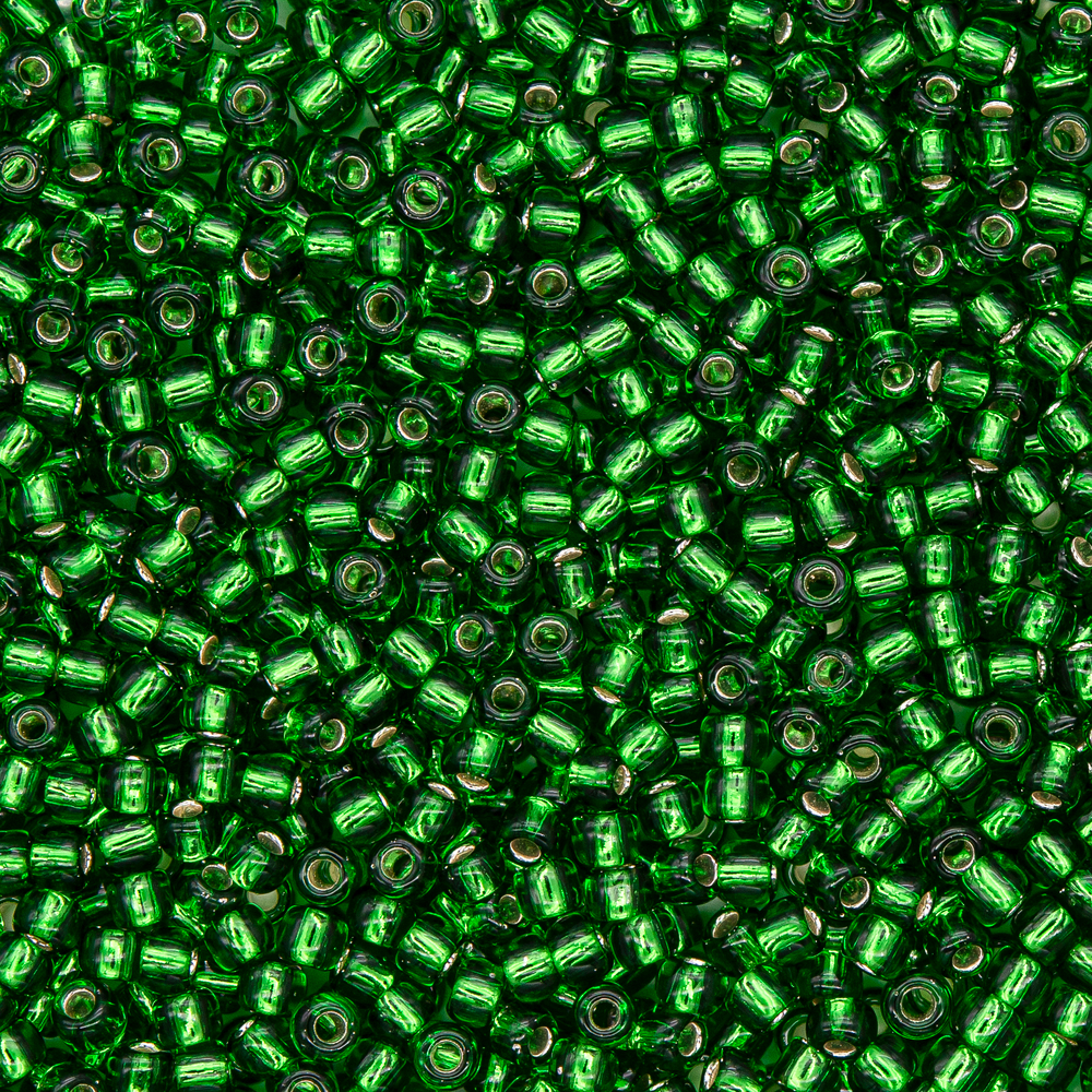 Японский бисер TOHO Round 11/0 (№27B), с внутренним серебрением, прозрачный