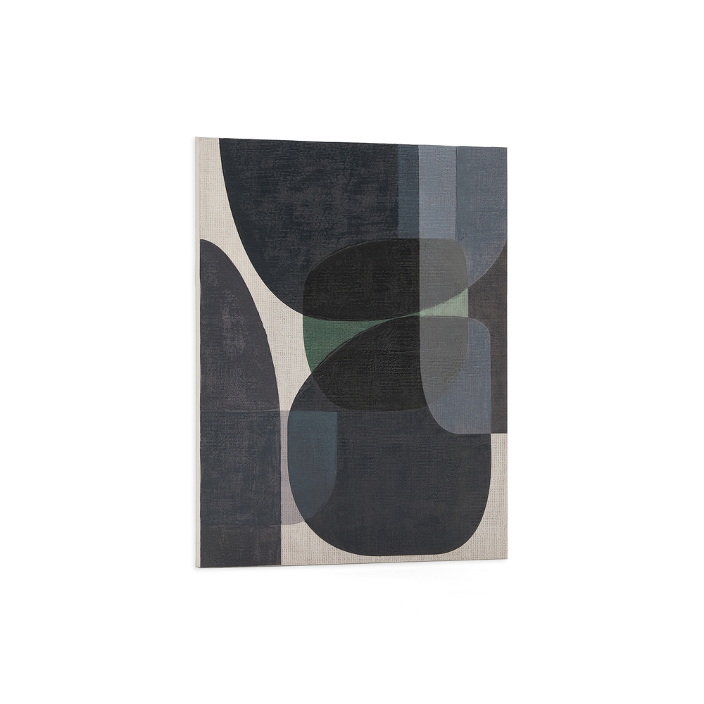 Nemsa абстрактный холст в сине-зеленых тонах 100 x 80 см