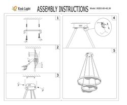 Kink Light 08263-60+40,36 Подвес Кастела латунь