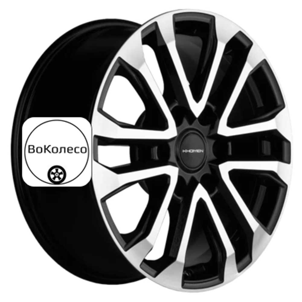 7,5x18/6x139,7 ET20 D106,1 KHW1805 (Lexus GX) Black-FP Khomen Wheels