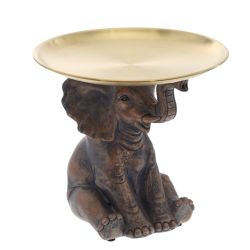 GAEM Фигурка декоративная "Слон" с подносом, L16,5 W16,5 H15,5 см