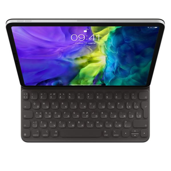 Клавиатура Smart Keyboard Folio для iPad Air (4‑го поколения) и iPad Pro 11 дюймов (2,3‑го поколения), русская раскладка MXNK2