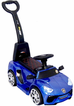 Каталка-толокар + электромобиль Rivertoys Porsche E777EE синяя RiverToys