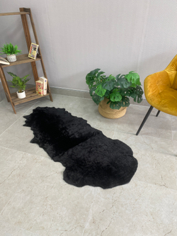 Шкура коврик меховой прикроватный овчина, 150х55 см. (из 2-х шт).