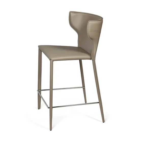 Стул полубарный Austin, кожа нуга