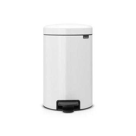 Ведро для мусора Brabantia NewIcon с металлическим внутреннем ведром белое 12л
