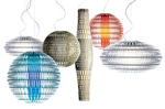 Pendant design lamp  Tropico Ellipse by Foscarini (Clear)