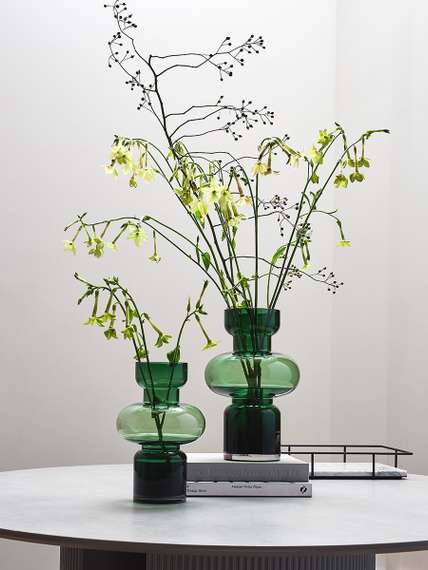 Ваза florum, 30 см, изумрудная