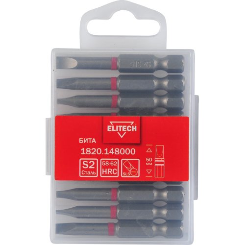 Бита ELITECH SL5*50мм (10 шт.)   1820.148000