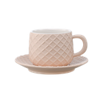 Чайная пара Marshmallow 300 мл цвета топленого молока