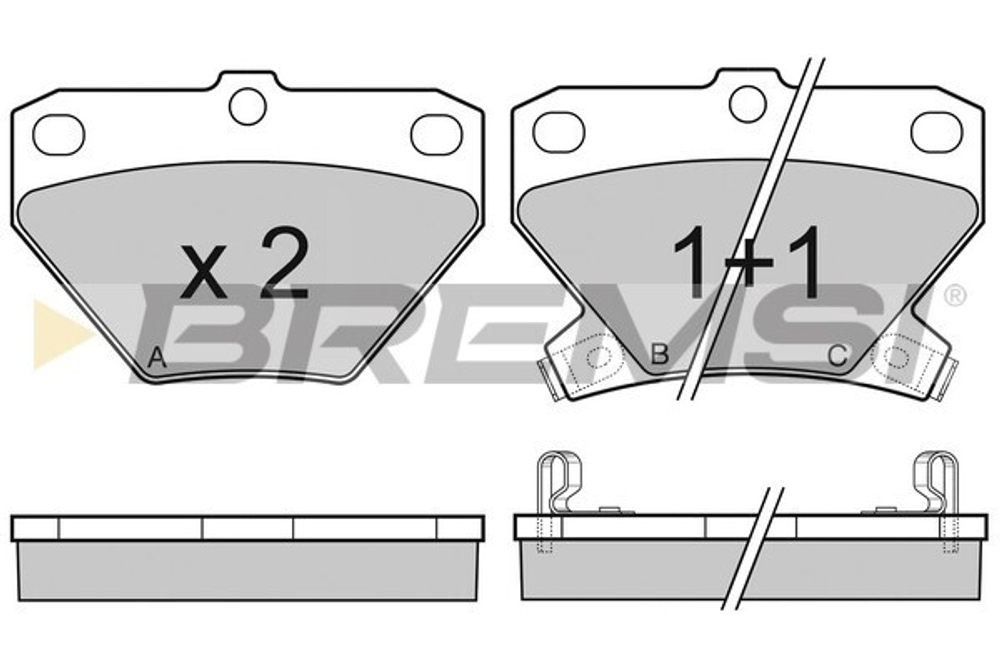 BREMSI - BP3061-BMS - Brake Pad Set, disc brake