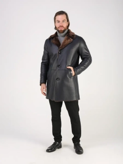 Дубленка зимняя натуральная длинная куртка