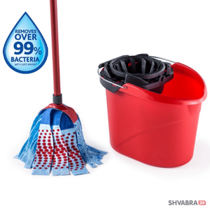 Ведро для отжима ленточных швабр Виледа Вишмоп (Vileda Super-Easy Torsion Power Mop Bucket)