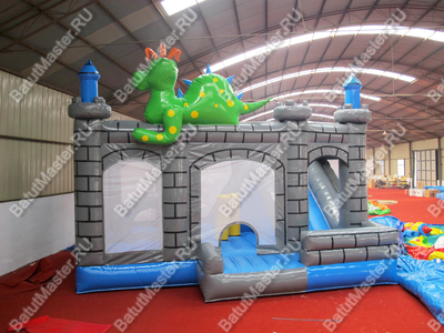 Коммерческий надувной батут "Крепость дракона"