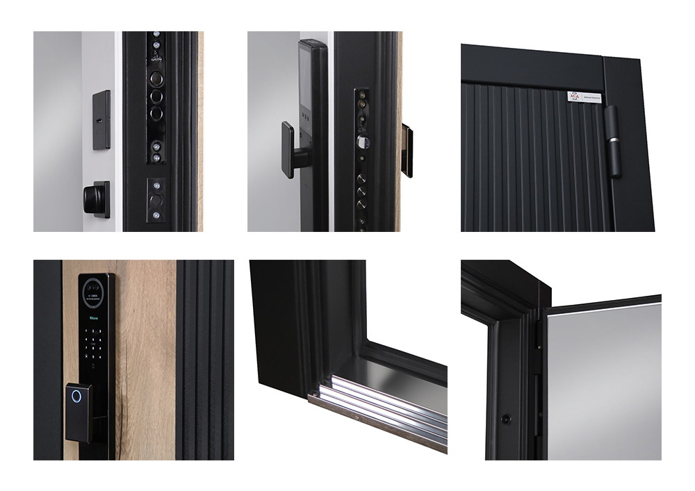 Стальная дверь «Конструктор» с зеркалом