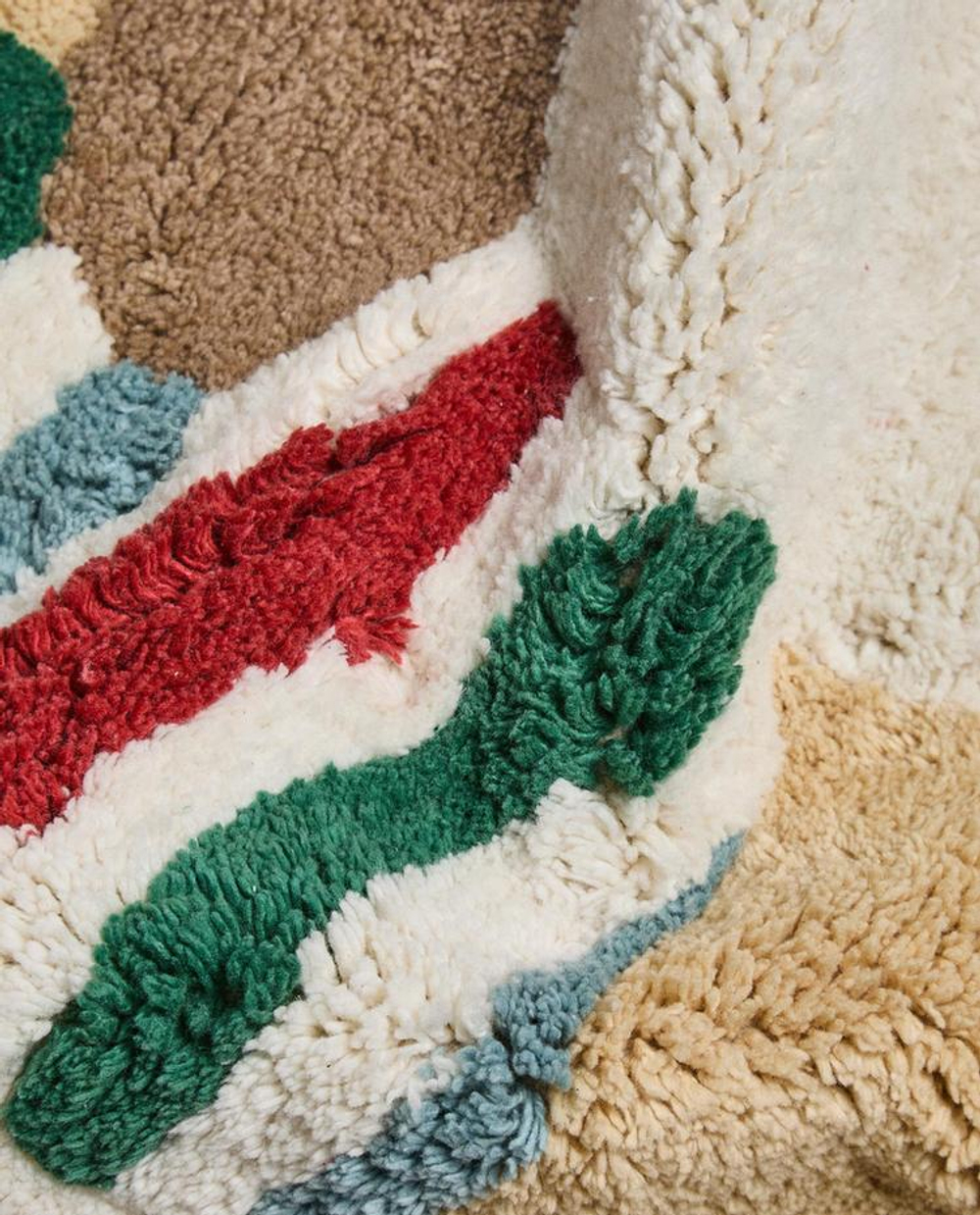 ZARA HOME ДЕТСКИЙ ХЛОПКОВЫЙ КОВРИК, СВЕТЛО-БЕЖЕВЫЙ