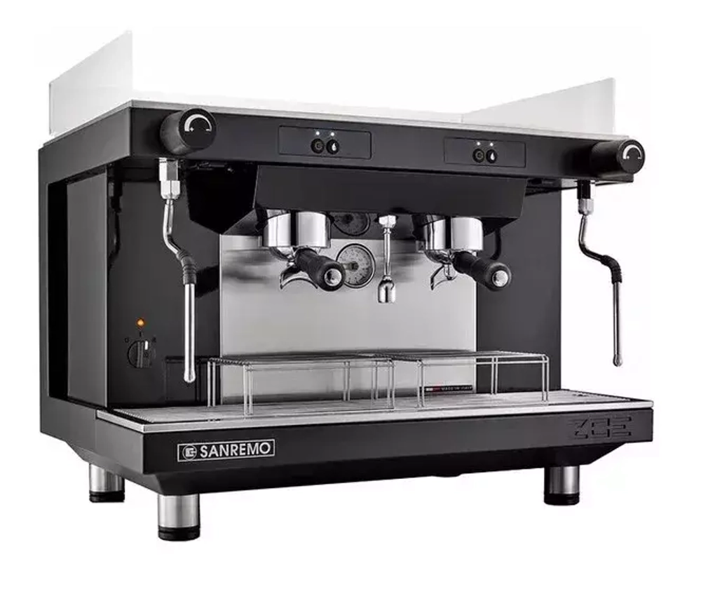 Sanremo Zoe SAP Tall  2 GR, двухгрупповая полуавтоматическая кофемашина, выс. гр, черная