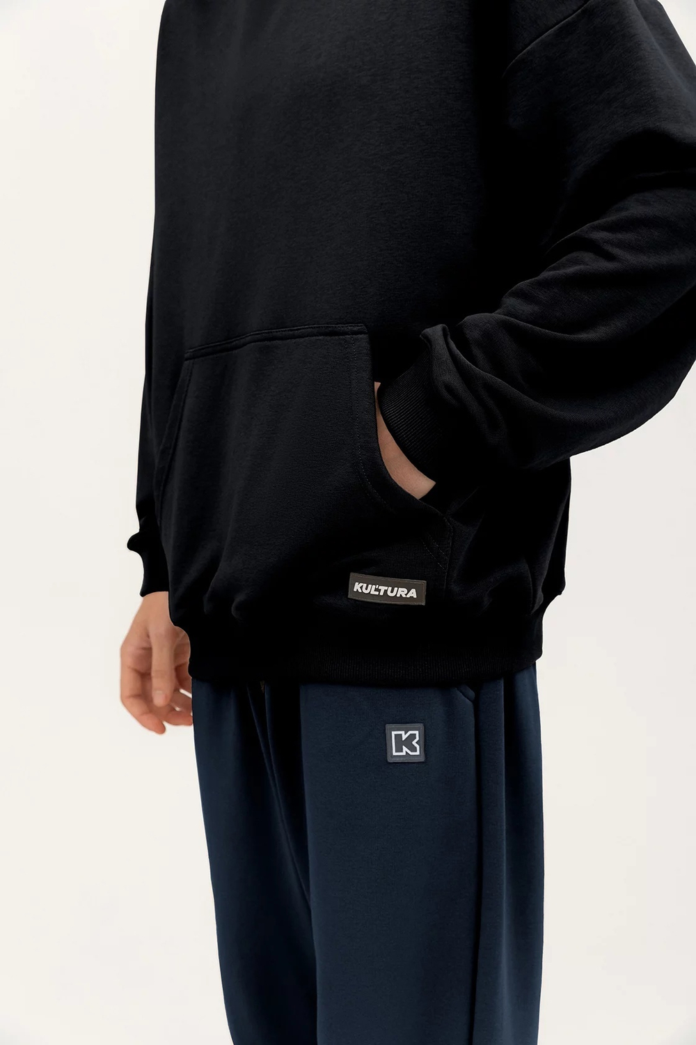 Худи KUL'TURA OverSize "Basic" Черный Флис