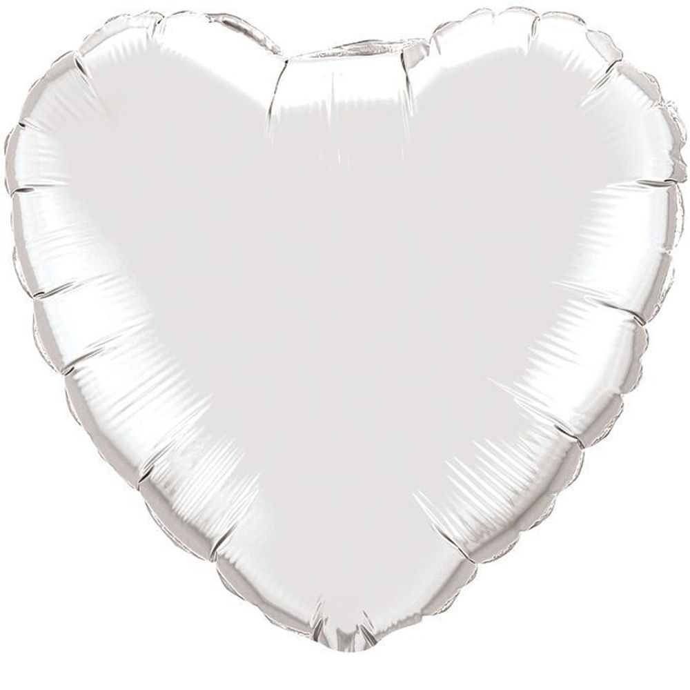 Сердце 18&quot; Серебро / Silver Fm