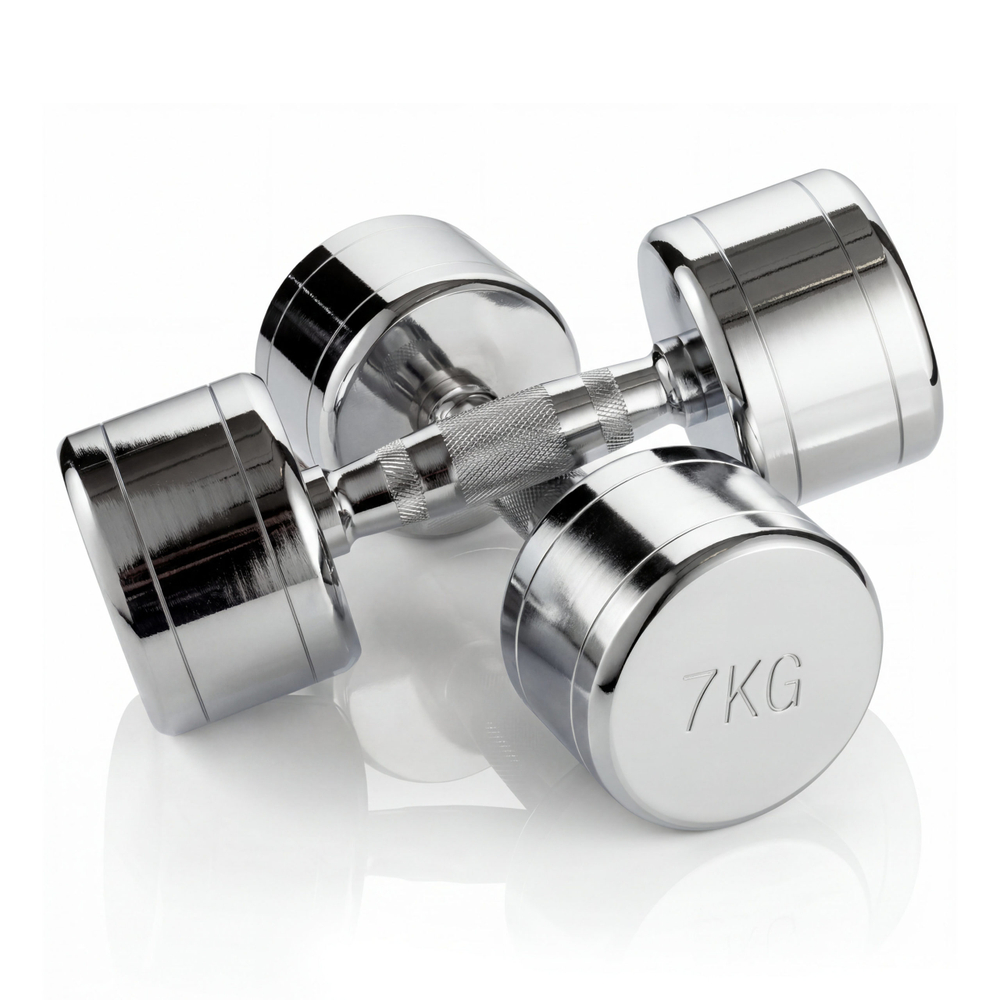 Гантель хром 7 кг (2 штуки) VictoryFit VF-CR070-2