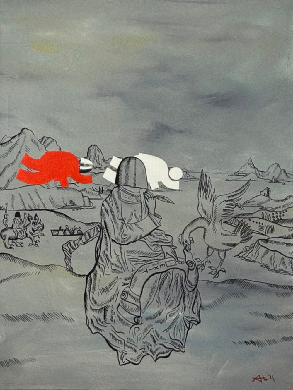 «Философ» 2014 г. Игорь Новиков 90х50 см (холст, масло)