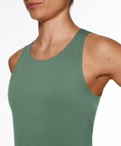 Oysho Футболка комфортлюкс с перекрестной спиной, зеленый